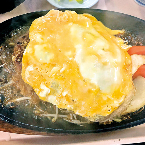 オムレツバーグ定食