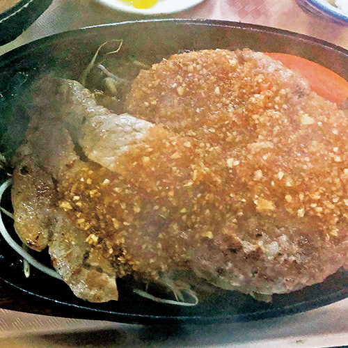 豚ロースバーグ定食